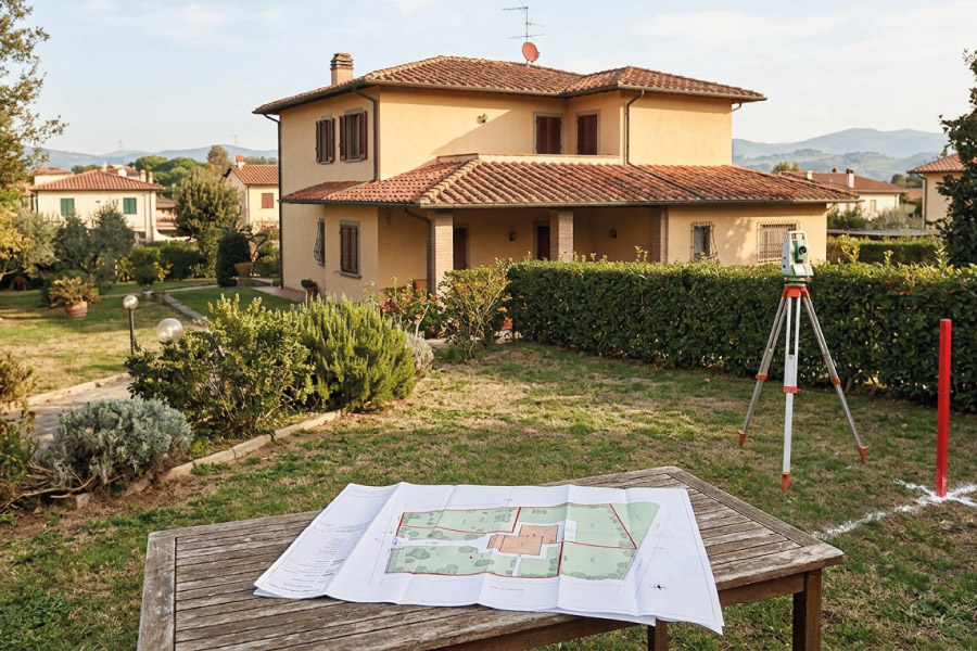 Villetta con giardino da dividere tra eredi